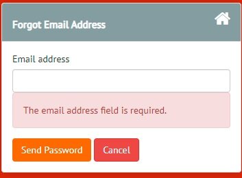 Forgot Password User Does Not exist